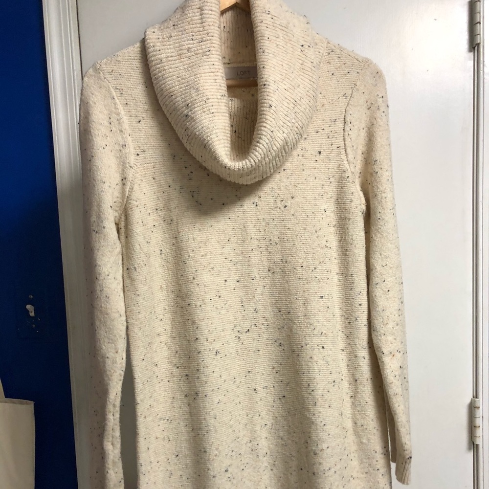 LOFT cowl neck sweater dress